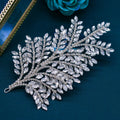 Rhinestone Flower Bridal Headwear Handmade Diamond Branch Updo Side Decoration Symmetrical Hairpiece Dress Hair